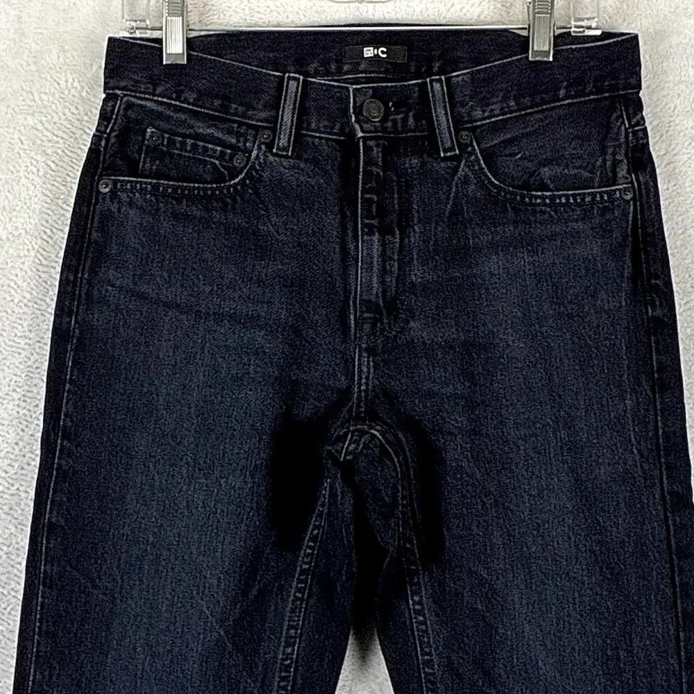 Uniqlo :C Jeans Mens 30 Black Stretch Straight Leg Preppy Classic Luxury